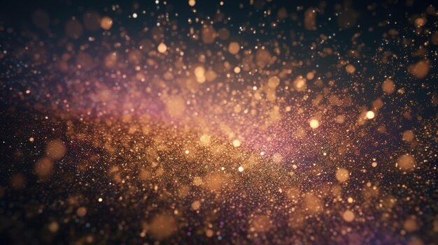 Sparkling Luxury Glitter Bokeh Sparkles and Particles Generative AI