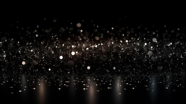 Sparkling Luxury Glitter Bokeh Sparkles and Particles Generative AI