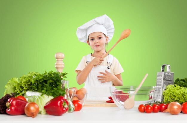 Spatola da tavolo vegetariana per frutta, chef per bambini