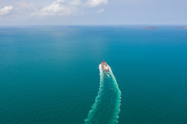 Spavento degli oceani dei contenitori di carico di trasporto di trasporto di affari