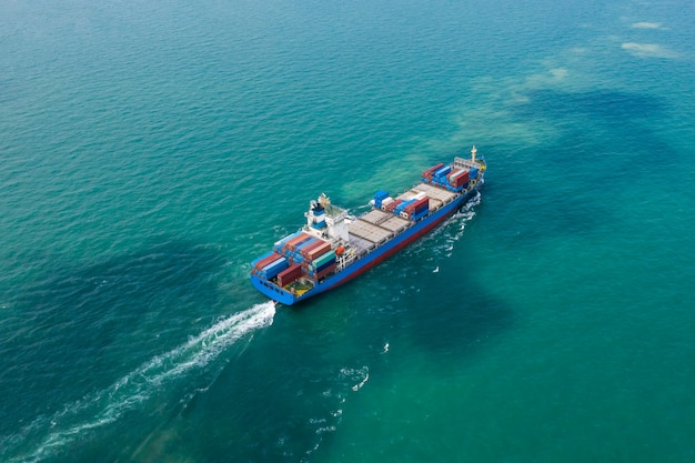 Spavento degli oceani dei contenitori di carico di trasporto di trasporto di affari