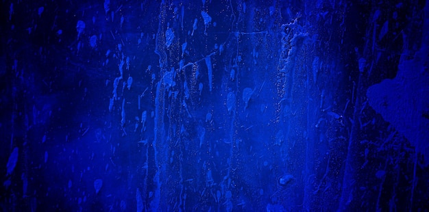 Spaventoso blu scuro grunge texture per sfondo blu scuro muro concetto horror