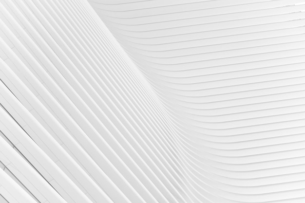 Spazio bianco tridimensionale con uno sfondo minimalista