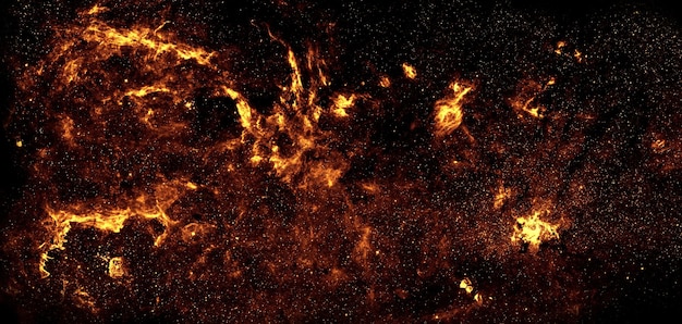 Spazio della galassia e nebulosa dell'universo nel sistema solare via lattea e cielo notturno per le stelle scienza e sfondo di fantasia Zoom astratto della struttura del modello di idrogeno di esplosione della stella d'oro nella ricerca sulla natura