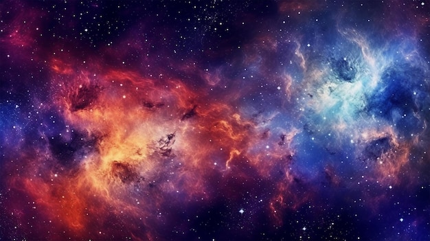 Spazio galassia con sfondo di stelle