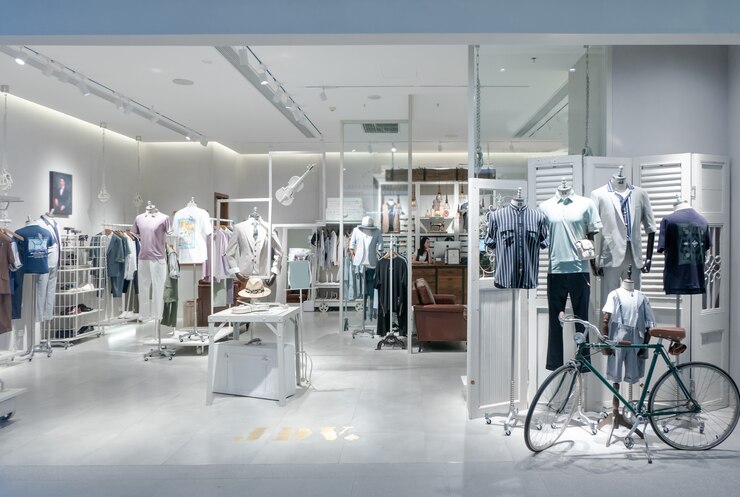 Foto spazio interno del grande magazzino