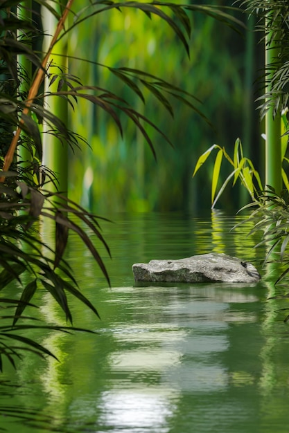 Spazio naturale vuoto per la vetrina del prodotto