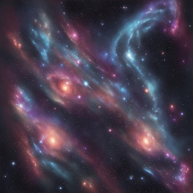 Spazio nebulosa acqua inchiostro spazio cosmico sfondo cosmo sognante