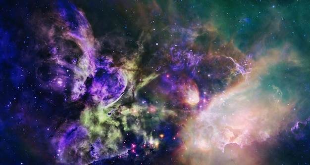 Spazio profondo Fantastico rendering di fantascienza Elementi di questa immagine forniti dalla NASA