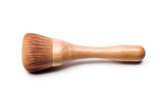 Spazzola di legno bianca isolata per barbieri