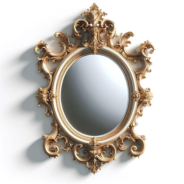 Specchio d'oro vintage Specchio retro