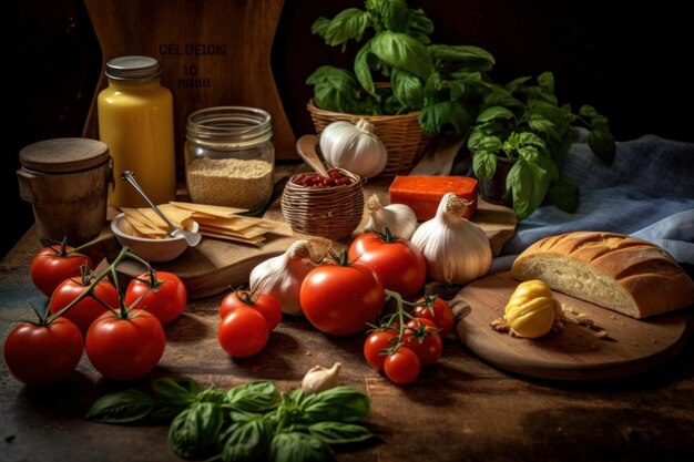 Specialità culinarie Cibi e ingredienti deliziosi