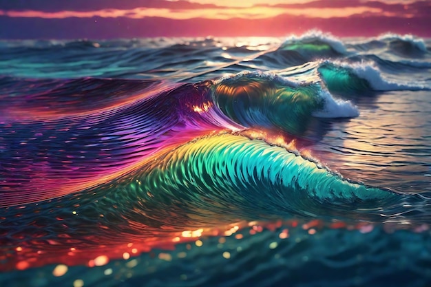 Spectral Surf Abstract Wave Art Collection (collezione di opere d'arte sull'onda spettrale)