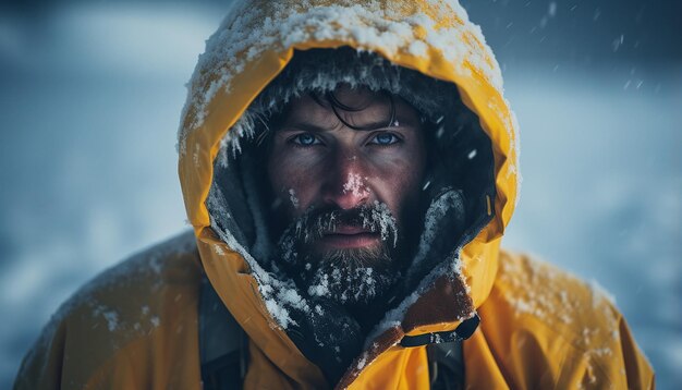 Spedizione polare moderna Tempesta di neve Cinematografica