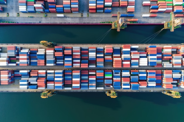 Spedizioni internazionali di container Attività logistiche Realizzato da AIIntelligenza artificiale