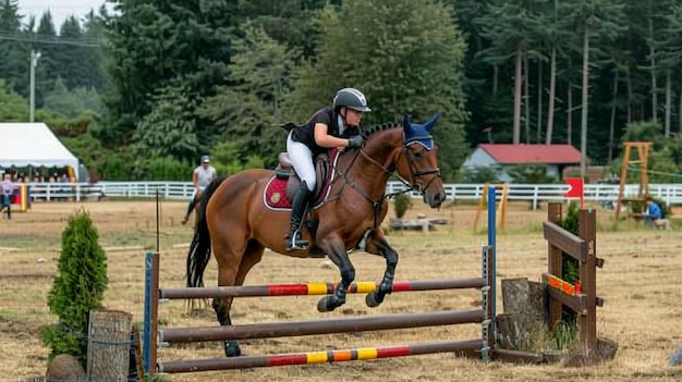 Spettacolo di competizioni equestri