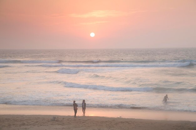 Spiaggia a Biarritz in Francia