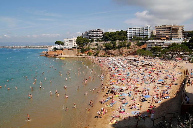 Spiaggia affollata