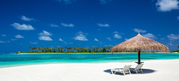 Spiaggia alle Maldive