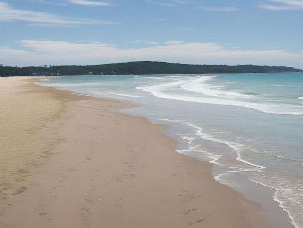 spiaggia bellissima immagine ravvicinata generata dai