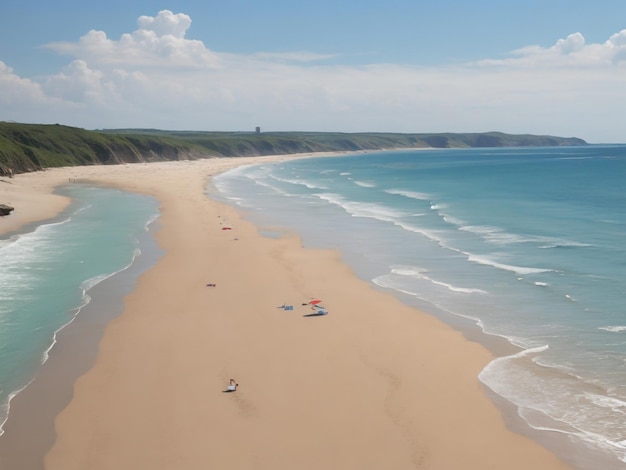 spiaggia bellissima immagine ravvicinata generata dai