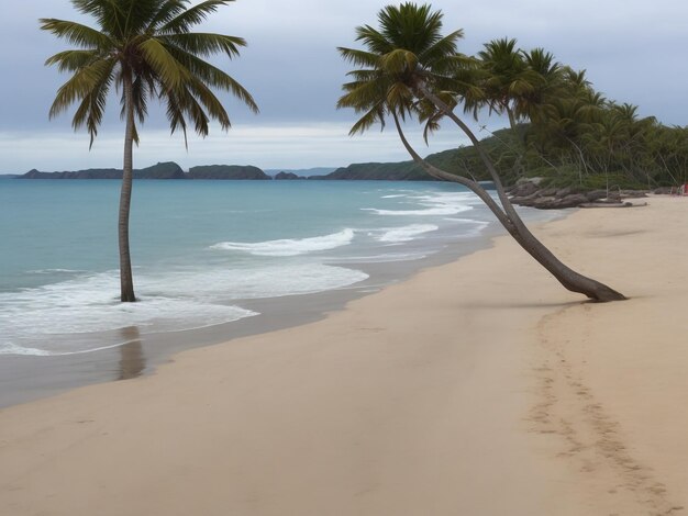 spiaggia bellissima immagine ravvicinata generata dai