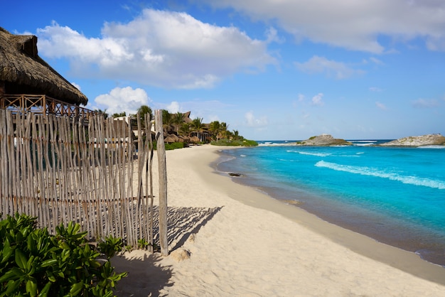 Spiaggia caraibica di Tulum in Riviera Maya