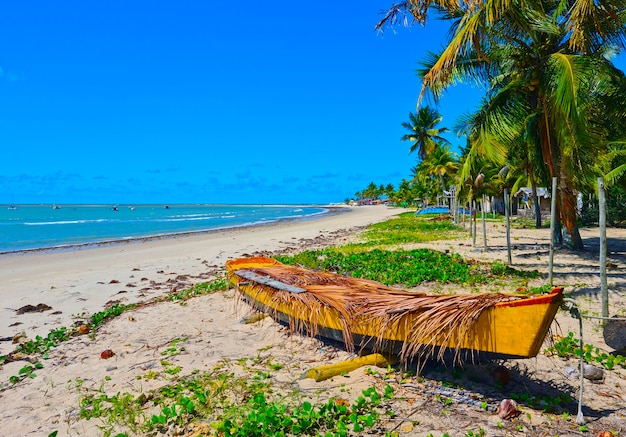 Spiaggia Coroa Vermelha a Porto Seguro, Bahia - Turismo e destinazioni nel nordest del Brasile - Attrazione turistica, guida di viaggio per il Brasile