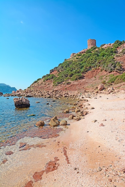 Spiaggia del Porticciolo in una giornata limpida Sardegna