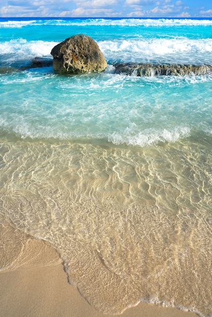 Spiaggia dell&#39;isola di Cozumel Riviera Maya Messico