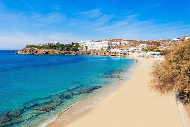 Spiaggia dell'isola di mykonos