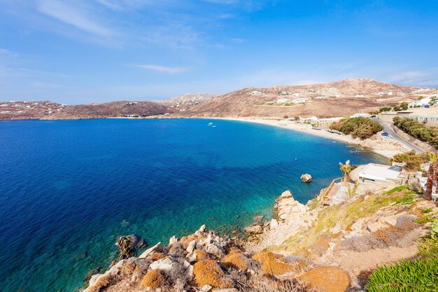 Spiaggia dell'isola di mykonos