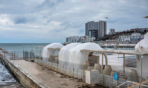 Spiaggia della città di Arcadia a Odessa Ucraina