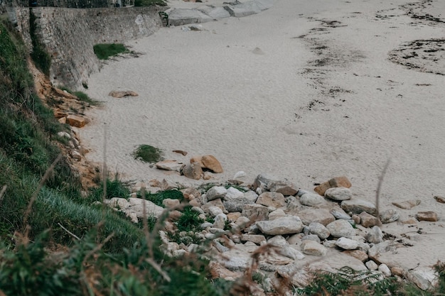 Spiaggia deserta nella città di Brest in Francia