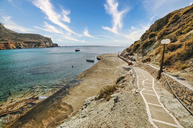 Spiaggia di Agali a Folegandros Grecia