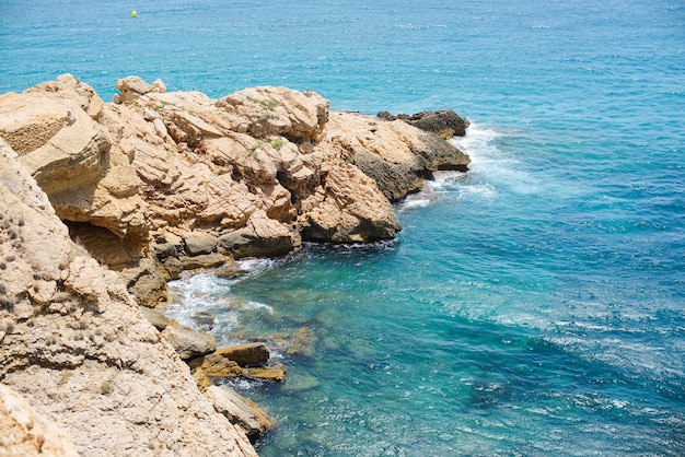 Spiaggia di Benidorm in giornata estiva