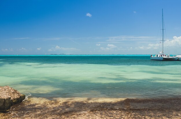 Spiaggia di Cancun, Messico, Caraibi.