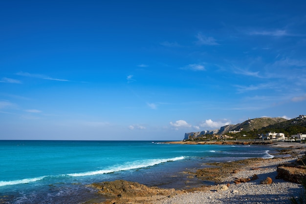 Spiaggia di Denia di Las Rotas in Spagna