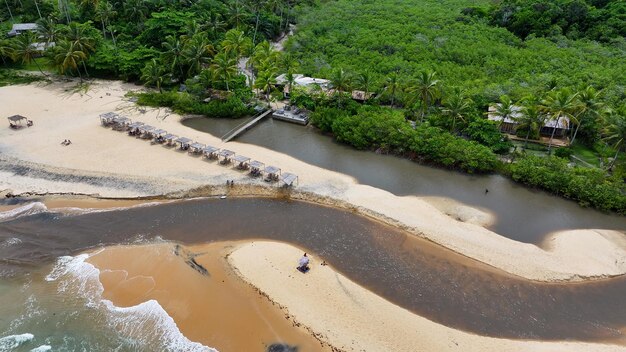 Spiaggia di Espelho a Trancoso Bahia, Brasile, nord-est