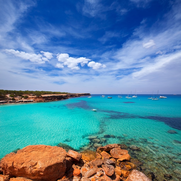 Spiaggia di Formentera Cala Saona Isole Baleari