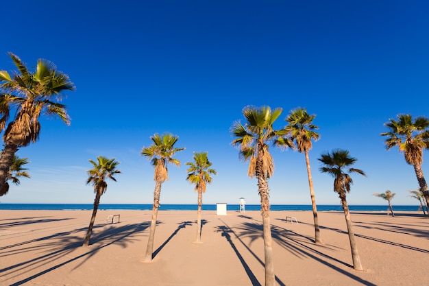 Spiaggia di Gandia a Valencia nella Spagna mediterranea