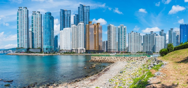 Spiaggia di Haeundae a Busan City, Corea del sud