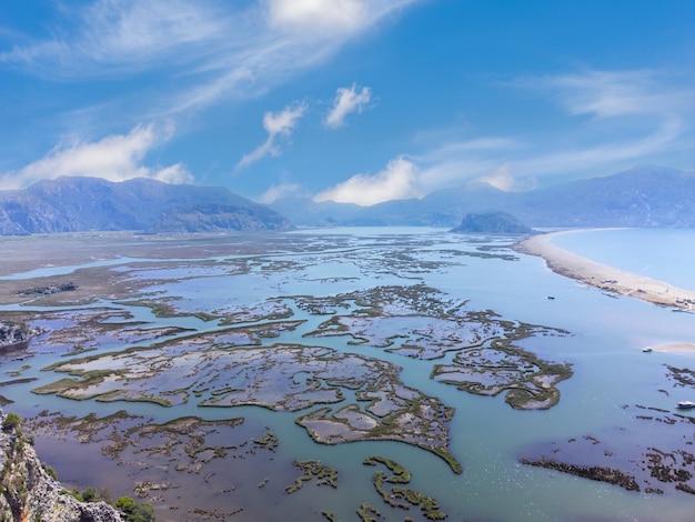 Spiaggia di Iztuzu vicino a Dalyan nel distretto di Ortaca nella provincia di Mugla