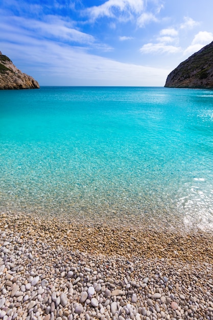 Spiaggia di Javea La Granadella a Xabia Alicante in Spagna