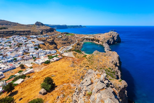 Spiaggia di Lindos nell'isola di Rodi