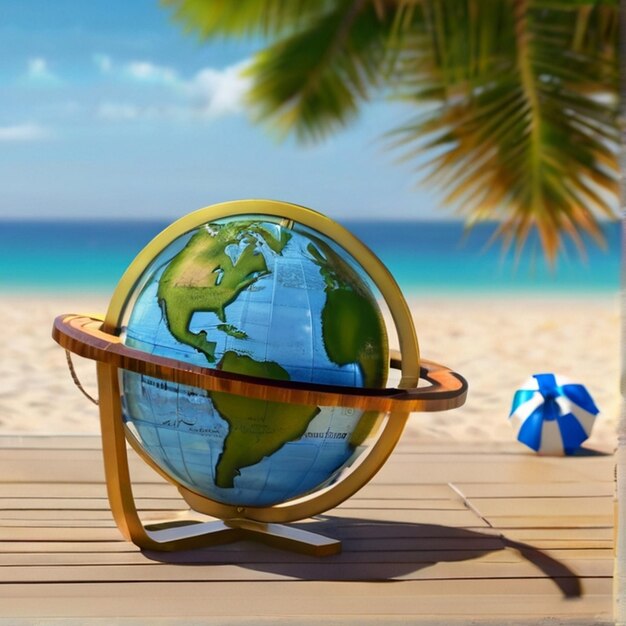 spiaggia di lusso con ombrello estate e vacanza concetto con il sole splendere