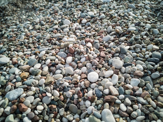 Spiaggia di pebbel sfondo