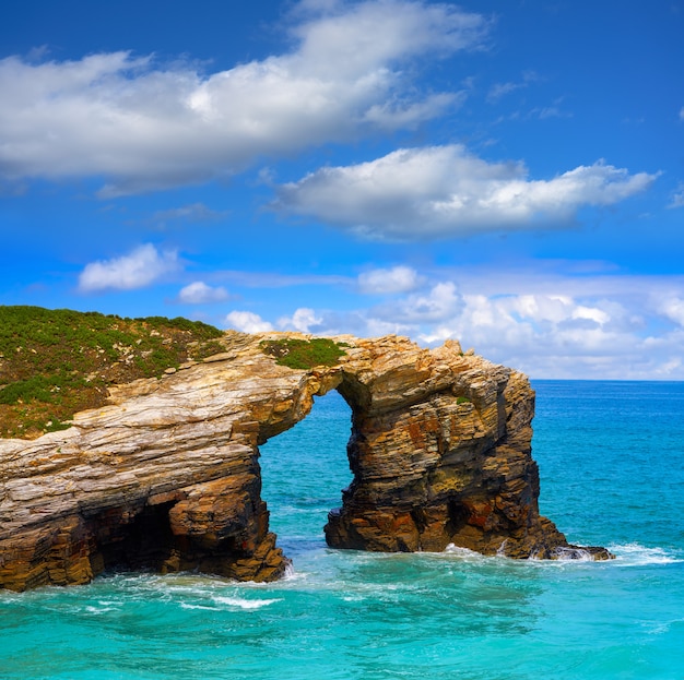 Spiaggia di Playa las catedrales Catedrais in Galizia Spagna