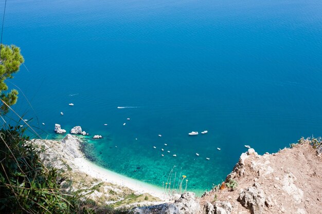 Spiaggia di Sirolo dal Monte Conero Italia