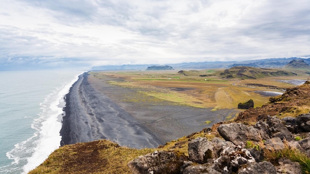 Spiaggia di Solheimafjara dal promontorio di Dyrholaey